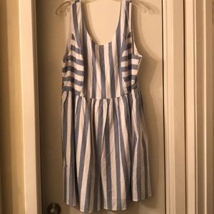 Plus size striped dress